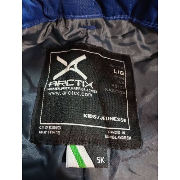 Arctix Snow Pants Kids Large Blue Adjustable Waist - Picture 7 of 9